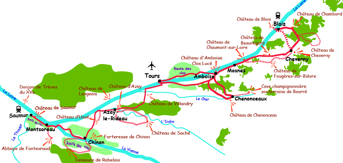 La Loire à vélo entre Blois et Saumur