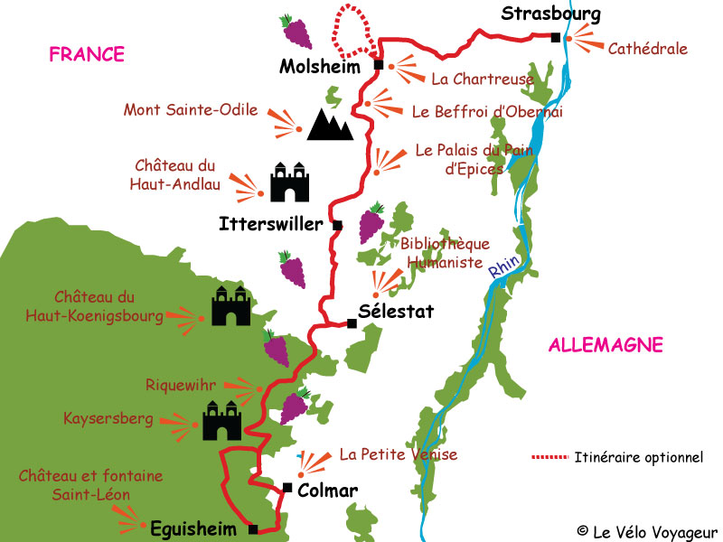 Balade A Velo En Alsace De Strasbourg A Colmar Le Velo Voyageur