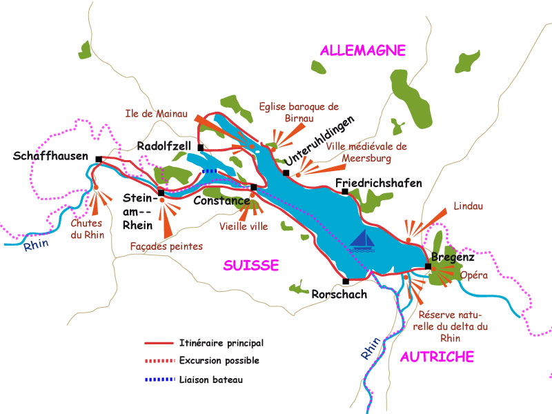 rhine falls tourist map