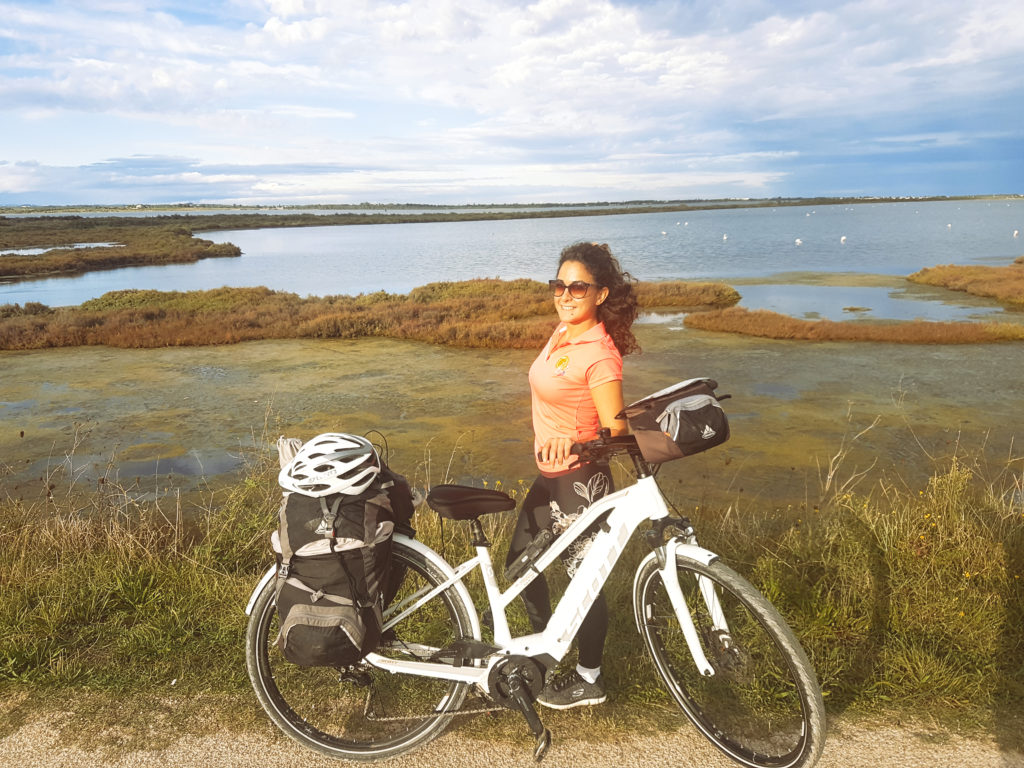 méditerranée à vélo - étang de Méjean