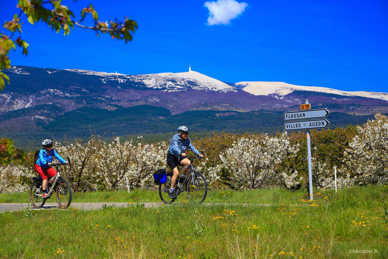 Provence cycling around Orange at the foot of the Mont Ventoux