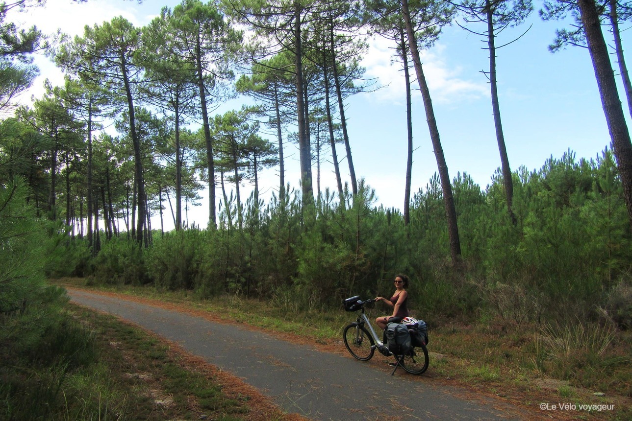 The Atlantic coast cycle route from Arcachon to Biarritz