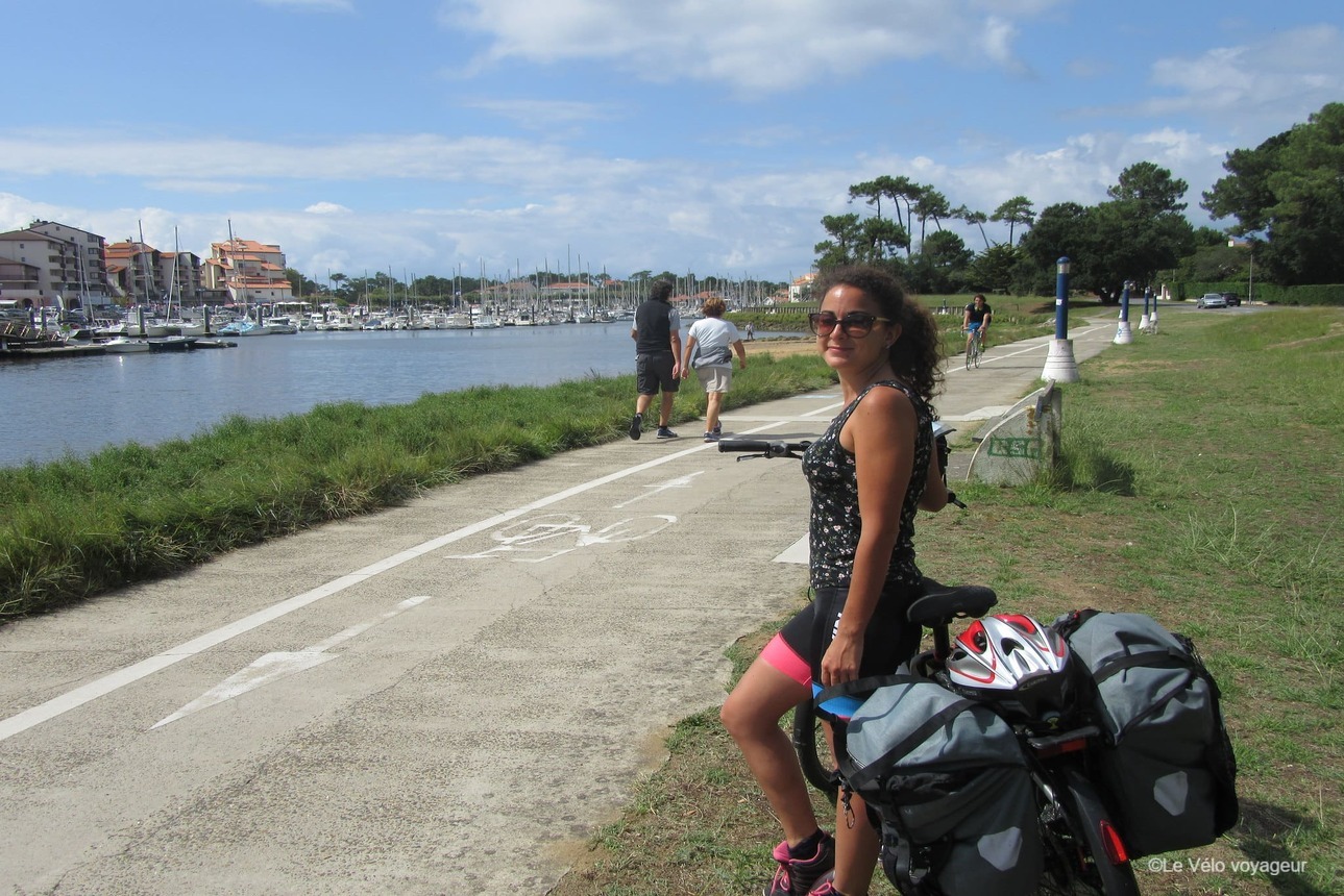 The Atlantic coast cycle route from Arcachon to Biarritz